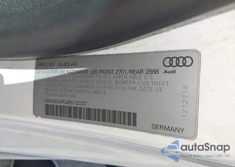 2014 Audi A7 3.0T Premium Plus from USA, damaged, VIN WAUWGAFC4EN132327